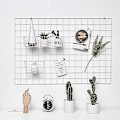 Miniatyrbillede 1 af 3: Mesh Wire Hook Kurv Multifunktionel Metal Væghængt Gitterplade Tilbehør
