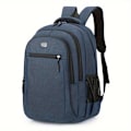 Miniatyrbillede 2 af 6: Stor Kapacitet Rygsæk Mænd og Kvinder Studerende Computer Taske Multi-Pocket Vandtæt og Slidstærk Chr Blue