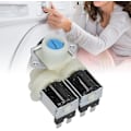 Miniatyrbilde 5 av 5: Vanninnløpsventil, Universal Ac220v-240v Erstatningsventil for Vanninnløp Dobbelt Hode for Vaskemaskiner for Automatiske Vaskemaskiner