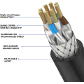 Miniatyrbild 5 av 5: Cat8 Ethernet-kabel 2m/6ft, Ovagyeng 26awg Cat 8 Lan-nätverkskabel 40gbps 2000mhz Hög Hastighet Gigabit Professionell Premium Sftp Int