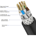 Pikkukuva 5 / 5: Cat8 Ethernet-kaapeli 2m/6ft, Ovagyeng 26awg Cat 8 Lan-verkkokaapeli 40gbps 2000mhz Nopea Gigabit Ammattimainen Premium Sftp Int