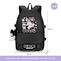 Miniatyrbilde 1 av 5: Kuromi co-branded skolesekk jenter ryggsekk for tredje til sjette klasse søte barneskoleelever stor kapasitet ungdomsskoleelever 6120 l 6120 large black Comes with [Doll + Stationery Box]