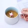 Miniatyrbilde 3 av 3: Kaffe krus tegneserie dyr keramisk kopp jule bursdagsgave for barn gutter jenter ku