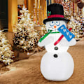 Miniatyrbillede 4 af 4: 180cm Oppustelig Snemand, Julefigur der Ryster, Juledekoration Figur med LED Lys