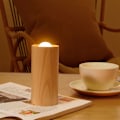 Miniatyrbillede 3 af 5: Flimrende Flammeløse Lys Luminicious, Realistiske og Lyse LED-Lys Batteridrevne Lys med Luftstrømsfølsom Aktivering, Søjlelys