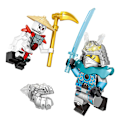 Miniatyrbillede 5 af 5: Sæt med 32 stk. Ninja Minifigurer Kai Jay Sensei Wu Master Byggeklodser Legetøj
