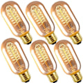 Pikkukuva 4 / 5: 10 kpl 40W Edison Vintage hehkulamppu himmennettävä T45 Antiikki spiraali filamentti E26 E27 Amber