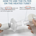 Miniatyrbillede 5 af 5: Inline CPAP-filtre, 6-pak CPAP-filtre Hypoallergeniske filtre til CPAP-maskiner Udskiftningsfilter