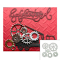 Miniatyrbild 3 av 5: Växelhjul Metallskärningsform Stencil Diy Scrapbooking Album Papperskortmall