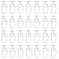Miniatyrbild 1 av 5: 200-pack gardinglider med 8,3 mm huvudvikbara glidgardinskena glidkrokar för gardiner