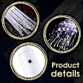Miniatyrbilde 2 av 5: 24 stk Fiber Optic Wand Led Hvite Glow Sticks