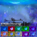 Miniatyrbild 2 av 5: Galaxy Star Sky Projektor, Projektionsstjärn Nattljus, Led Tak Projektionsnattljus Nebula Stjärnhimmel Moln Måne Med Fjärrkontroll, 10 Färgglada