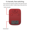 Pikkukuva 5 / 5: Mini digitaalinen Lcd elektroninen sormus käsi Tally Counter 6-numeroinen ladattava laskurit Clicker-musta
