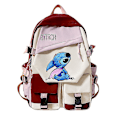Miniatyrbillede 2 af 5: Lilo Stitch Skole Taske Print Farve Kontrast Rygsæk Mode Drenge Piger Studerende Børn Stor Kapacitet Taske Julegaver stil 1 style 1