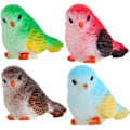 Miniatyrbillede 1 af 5: Mini fugle miniature figur 4/8 stk små fugle model figur mikro landskab hjem ornament miniature diy håndværk haveindretning (4 stk B sæt)