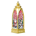 Miniatyrbild 1 av 5: Jul-Lyktor Dekorativa Jul LED Ljusa Vindlykta. (Guld) (1 st)