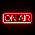 Miniatyrbillede 1 af 5: On Air Skilt - Live On Air Neon Skilt Til Twitch, Tiktok, Youtube Streamere/gamere - Live Streaming/optagelse Lys Skilt - Rød