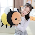 Miniatyrbild 2 av 3: Plush Bumblebee Leksak Mjuk Leksak Fylld Djurleksak Fylld Plush Kuddar Bi-gåvor För Kvinnor