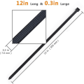 Pikkukuva 2 / 5: Kaapelilukot 300mm X 7.6mm UV-kestävät ultravahvat kaapelilukot 70 kg:n vetolujuudella Musta 100 kpl