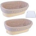 Miniatyrbillede 1 af 5: Oval Brødkurv i Rattan - Bagekurv - Brødfærmentering - Kurv