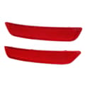 Bil Bakre Stötfångarreflektor Kompatibel med Ford Mondeo MK4 2007-2010 Red