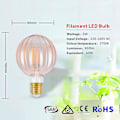 Pikkukuva 2 / 5: Vintage LED-lamput 6 W 600 Lm Globe Es E27 Himmennettävä LED-hehkulanka Retro Edison -koriste
