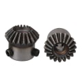 Miniatyrbilde 2 av 3: 4 stk. Koniske Bevel Gear Hjul Toppskruer 6mm Hulldiameter 1 Modul 20t