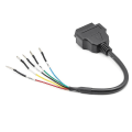 Miniatyrbillede 1 af 4: 16-polet OBD OBD2 Hun K-Can Jumper Tester Stikkontakt Bil Diagnostisk Forlængerkabel Snor Pigtail