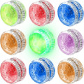 Miniatyrbillede 1 af 5: 9 stk. LED-lys Yo-yo Responsive Kugleleje Yoyo Plastik Responsive Yoyo Underholdende Yoyo Til Begyndere Fødselsdagsfest Favors Goodie Bag Fillers