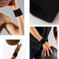 Miniatyrbillede 3 af 3: 12 stk. Sports Wristbandssweatbands Sport Armbånd Bomuldssweatband Til Mænd Og Kvinder God Til Tennis, Basketball, Løb, Fitness, Træning (sort,