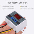 Miniatyrbillede 5 af 5: 220v Digital Led Temperaturregulator 10a Termostatstyring Med Afbryder Digitalt Display Inkubati