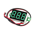 Miniatyrbillede 2 af 5: 9 stk. Volta-måler 2-tråds 0-32v med 3-cifret panel LED-display panelmontering bilcykelbatteri