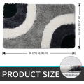 Miniatyrbilde 2 av 5: Badematte, absorberende sklisikker mikrofiber dusjmatte 50x80cm maskinvaskbar baderomsmatte