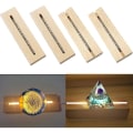 Miniatyrbilde 2 av 5: LED-treutstilling, rektangulær utstillingssockel, lysestativ for laserskjæring av krystallglass akryl