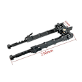 Miniatyrbillede 5 af 5: Aluminiumlegering V9 Enkeltstøtte Stativ Justerbar Bipod Stativbeslag Sort