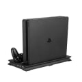Pikkukuva 1 / 5: PS4 Slim -pystyteline langattomalla ohjaimen latausasemalla + jäähdytystuuletin