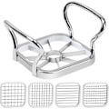 Miniatyrbillede 1 af 5: Kartoffelskærer, 5 i 1 rustfrit stål kartoffel frugt skærer chipper chopper maker, rustfrit stål æblekerne skærer pærer