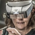 Pikkukuva 2 / 5: Pääpanta Luppi LED-lampulla Visiiri Pääasennettuna harmaa