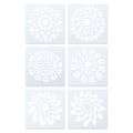 Pikkukuva 3 / 4: 6 kpl Stenssilarkkia Piirustusmalleja Mandala Pistemaalausmalleja Kukkasstencilit DIY-stencilit
