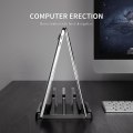 Miniatyrbilde 4 av 5: Laptop Stativ Vertikal Datamaskin Stativ Vertikal Skrivebord Stativ Plassbesparende Skrivebord Oppbevaringsstativ Skrivebord