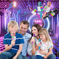 Miniatyrbild 3 av 5: Trådlös Bluetooth Karaoke Mikrofon, Multifunktionell Högtalare Med Färgglad LED-Ljus