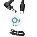 Pikkukuva 4 / 5: USB-C -kannettavan latauskaapeliadapteri, tyypin C - DC 4,5 x 3,0 mm muuntaja, 100 W PD-virtalaturi