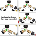 Miniatyrbilde 4 av 5: Propansplitter, 2-veis propantank Y-splitteradapter med måler, Lp-gassadapter T-grillkontakt for propansylinder, Rv Ca