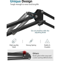 Miniatyrbillede 3 af 5: Mikrofonarm, Opgraderet Mic Arm Mikrofonstativ Boom Suspension Stativ Med 3/8\" Til 5/8\" Skrue Adapter Klip Til Blue Yeti Snowball, Hyperx Quadcast,