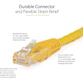 Pikkukuva 3 / 5: 1ft Cat6 Ethernet-kaapeli - Keltainen Cat 6 Gigabit Ethernet-johto -650mhz 100w Poe Rj45 Utp Muovattu Verkko-/paikkajohto W/vedonpoisto/f