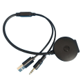 Pikkukuva 1 / 5: Langaton Bluetooth-äänikaapeliadapteri Mini Cooper -autolle 3,5 mm Aux