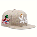 Miniatyrbillede 1 af 5: Vinget Brev Broderi Baseball Cap Hip Hop Åndbar Snapback Huer Ensfarvet Oscuro 7 5