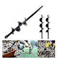 Miniatyrbillede 2 af 4: Have Auger Bor-Bit til Havearbejde Spiral Hulgravemaskine Jordbor Jordbor-4cmx22cm