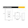 Miniatyrbild 2 av 5: Dc12v-24v 10a Trådlös Dimmer med Touch-Fjärrkontroll för Enfärgad (r1)