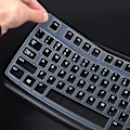 Pikkukuva 2 / 5: Näppäimistön suojus Logitech K120 & Mk120 -johdollinen näppäimistö, ultraohut Logitech Mk120 & K120 -näppäimistön suojakalvo - musta